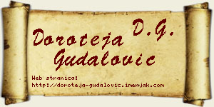 Doroteja Gudalović vizit kartica